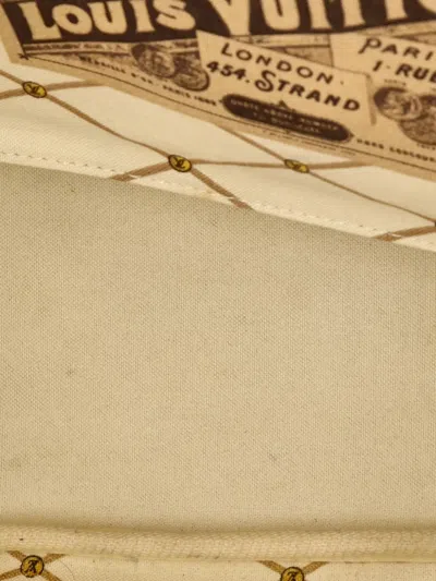 Pre-owned Louis Vuitton Neverfull Nm Tote Limited Edition Damier Summer Trunks Mm Shoulder Bag In White