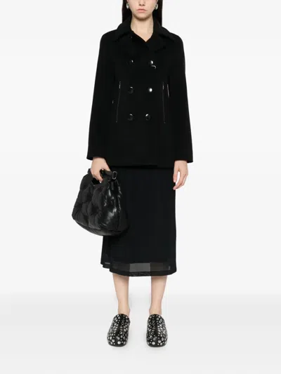 Akris Punto Double-breasted Jacket In Black