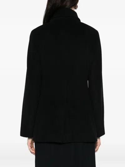 Akris Punto Double-breasted Jacket In Black