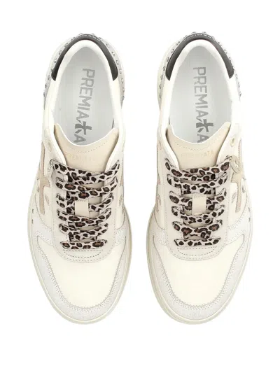 Premiata Platform Leopard-print Sneakers
