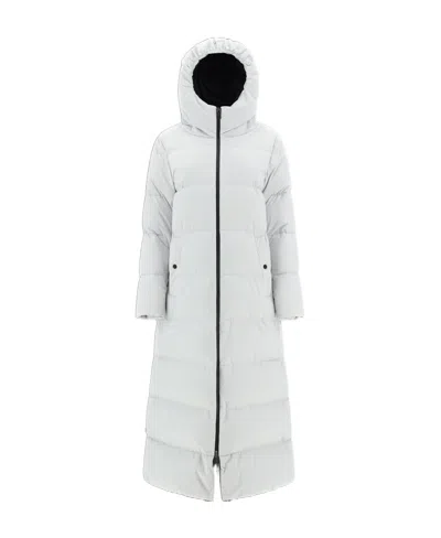 Herno Laminar Quilted Padded Coat In White