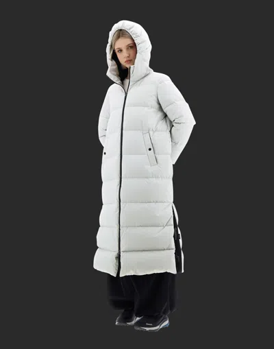 Herno Laminar Quilted Padded Coat In White