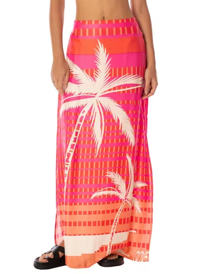 Maaji Echo Long Skirt In Palm Excel In Multi