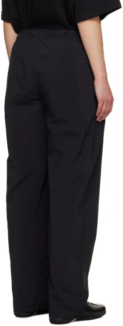 Open Yy Ssense Exclusive Black Drawstring Lounge Pants In Black