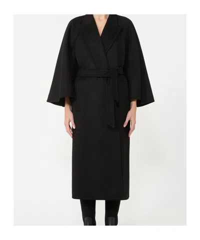 Max Mara Manuela Icon Coat In Black