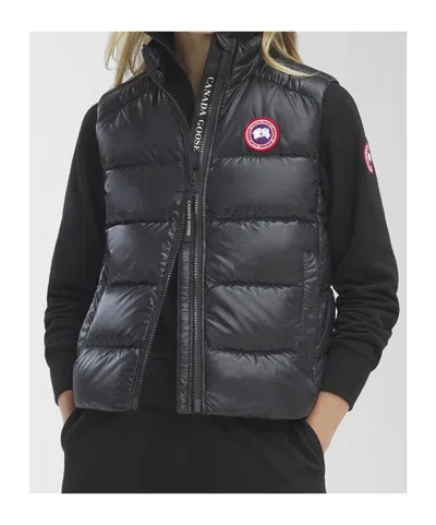 Canada Goose Cypress Quilted Recycled Ripstop Down Vest In Noir
