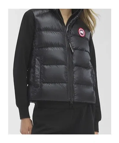 Canada Goose Cypress Quilted Recycled Ripstop Down Vest In Noir