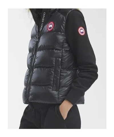 Canada Goose Cypress Quilted Recycled Ripstop Down Vest In Noir