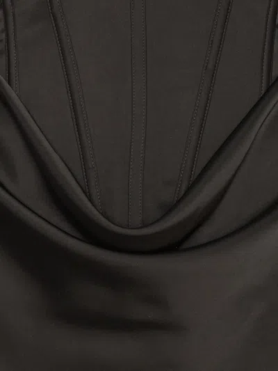 Rotate Birger Christensen Corset Mini Dress In Black