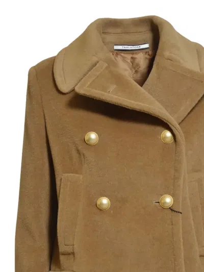 Tagliatore Double-breasted Button-fastening Coat In Brown