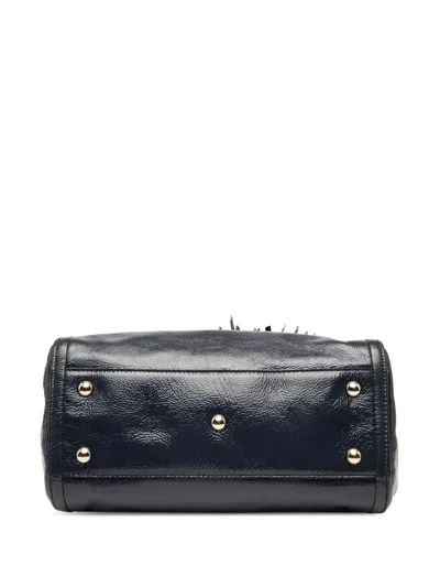 Pre-owned Gucci 2000-2015 Small Patent Soho Satchel In Blue