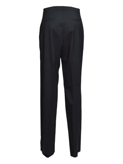 Tagliatore Straight Leg Tailored Pants In Blue