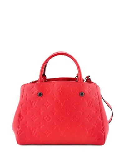 Pre-owned Louis Vuitton Montaigne Handbag Monogram Empreinte Leather Bb Satchel