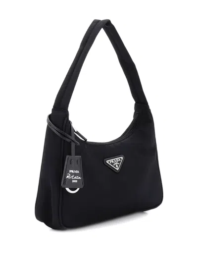 Pre-owned Prada Re-edition 2000 Tessuto Mini Hobo Bag