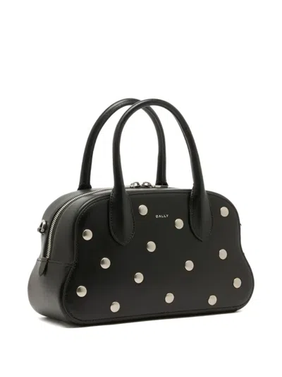 Bally Unda Leather Handle Bag In Black