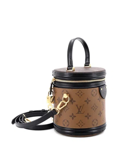 Pre-owned Louis Vuitton Cannes Handbag Reverse Monogram Canvas Satchel
