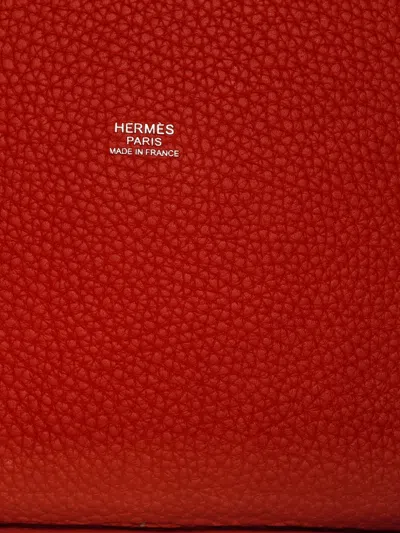 Pre-owned Hermes Picotin Lock Bag Clemence Gm Bucket Bag
