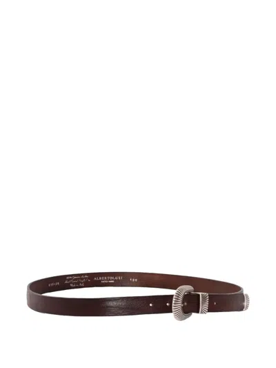 Alberto Luti Leather Belt In Brown