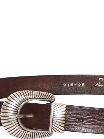 Alberto Luti Leather Belt In Brown