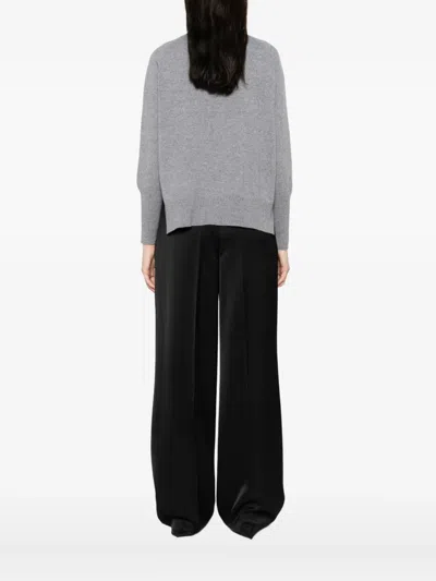 Base Wool Crewneck Sweater In Gray