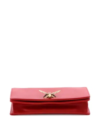 Pre-owned Dior Bee Leather Clutch Bag