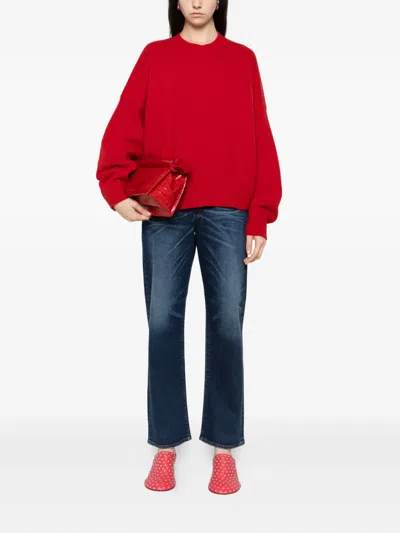 Pence Whiskering-effect Jeans In Blue