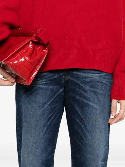 Pence Whiskering-effect Jeans In Blue