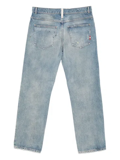 Amish Straight-leg Classic Denim Jeans With Timeless Styling In Multi