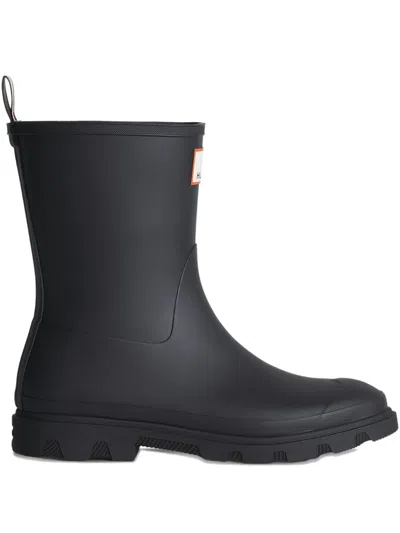 Maison Kitsuné X Hunter Unisex Downpour Waterproof Rubber Short Boots Shoes In Black
