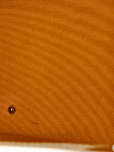 Pre-owned Goyard Saigon Top Handle Bag Coated Canvas With Leather Pm Satchel In White