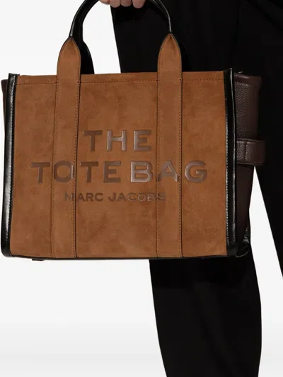Marc Jacobs The Suede Medium Tote Bag Copper In Brown