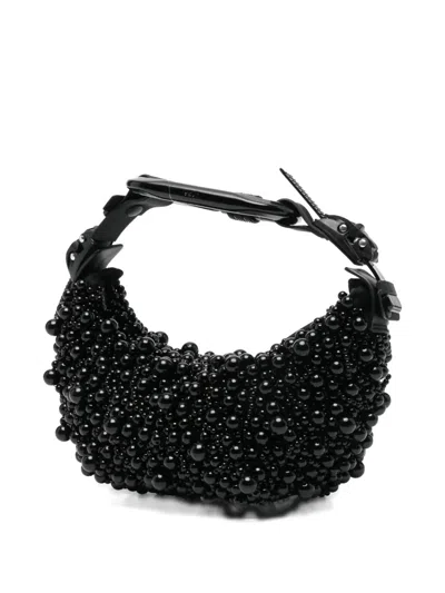 Innerraum Object Hm0 Small Pearls Handbag In Black