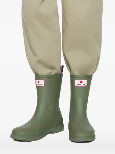 Maison Kitsuné Boots Hunter Woman Color Green In Green