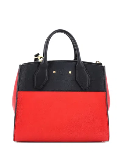 Pre-owned Louis Vuitton City Steamer Handbag Leather Pm Satchel