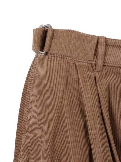 Barbour Corduroy Yasmin Midi Skirt In Brown