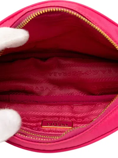 Pre-owned Prada 2000-2013 Tessuto Pouch In Pink
