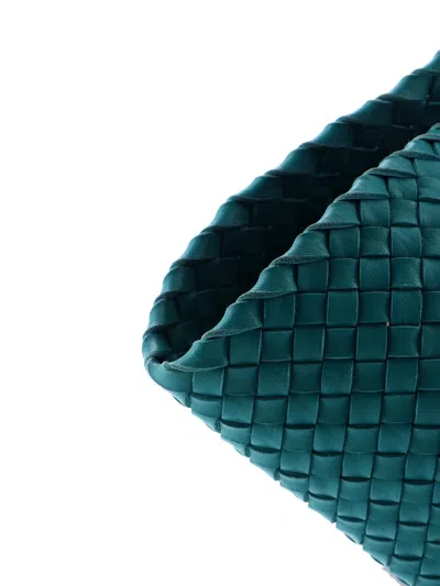 Pre-owned Bottega Veneta Cabat Intrecciato Nappa Medium Tote Bag In Blue