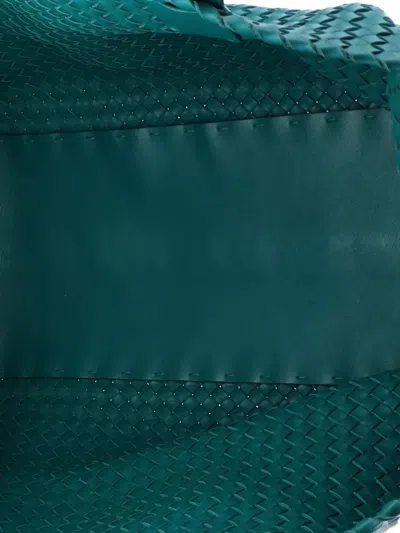 Pre-owned Bottega Veneta Cabat Intrecciato Nappa Medium Tote Bag In Blue