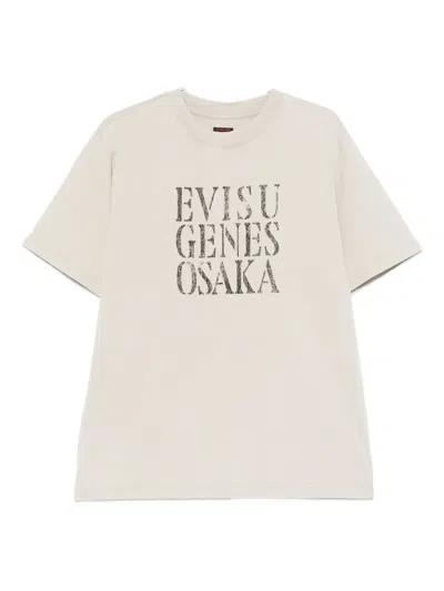 Evisu Osaka T-shirt In Gray