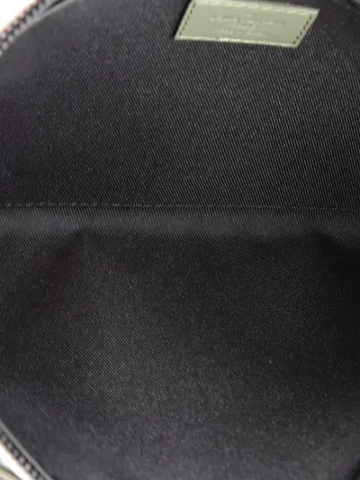 Pre-owned Louis Vuitton Pochette To-go Monogram Eclipse Canvas Mm Pouch In Gray