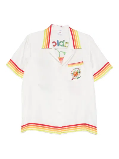 Casablanca Stripe-detailing Shirt In White