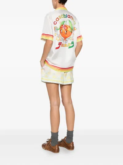 Casablanca Stripe-detailing Shirt In White