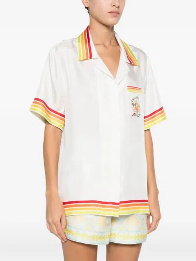 Casablanca Stripe-detailing Shirt In White