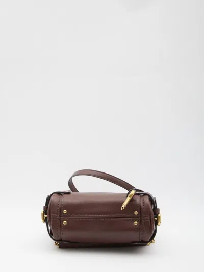 Chloé Crafty Brown Small Paddington Chain Bag In Brown