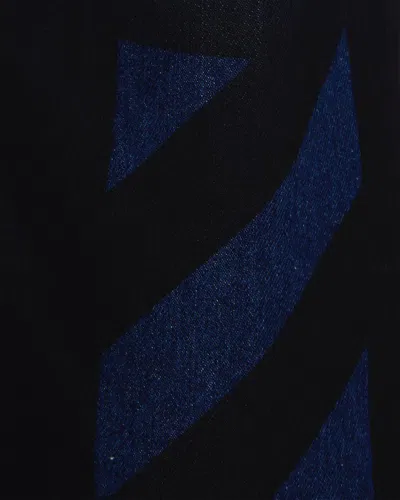 Off-white Off White Jeans With Embroidered Logo In Blue