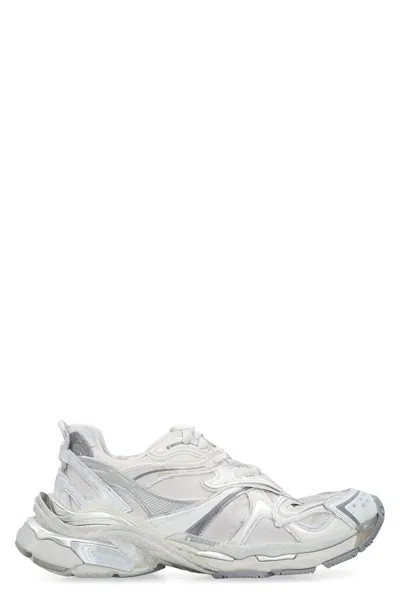 Balenciaga Runner 2.0 Sneakers Grey Silver In Animal Print