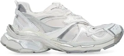 Balenciaga Runner 2.0 Sneakers Grey Silver In Animal Print