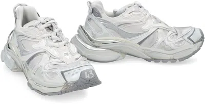 Balenciaga Runner 2.0 Sneakers Grey Silver In Animal Print