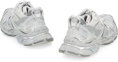 Balenciaga Runner 2.0 Sneakers Grey Silver In Animal Print