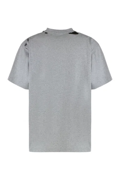Balenciaga International T-shirt Oversized In Heather Grey In Gray